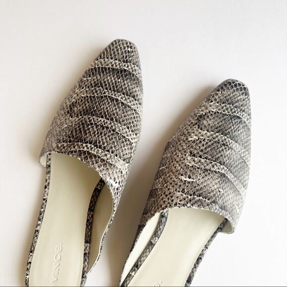 VINCE Gena Snake Print Leather Mule - Picture 4 of 7